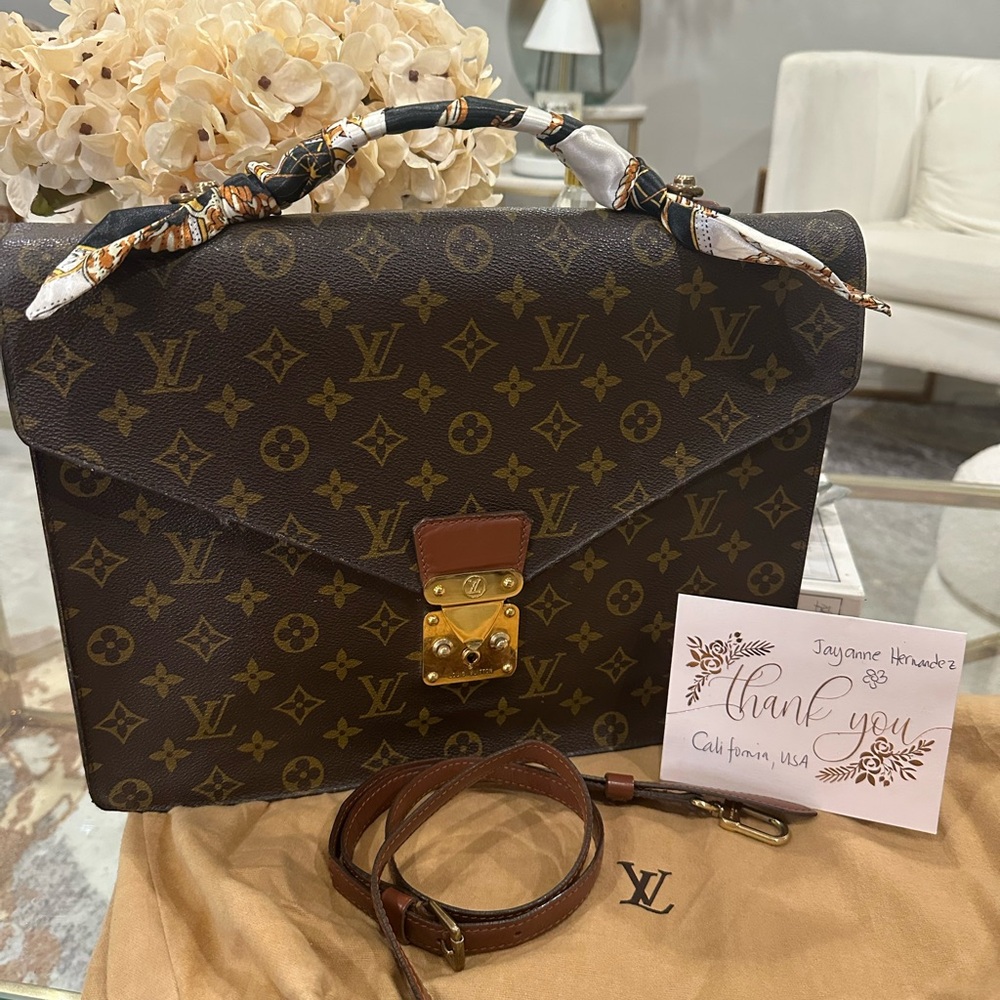 Louis Vuitton vintage Monogram laptop case